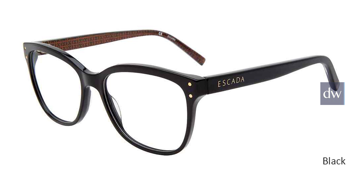 Black Escada VESC53 Eyeglasses.