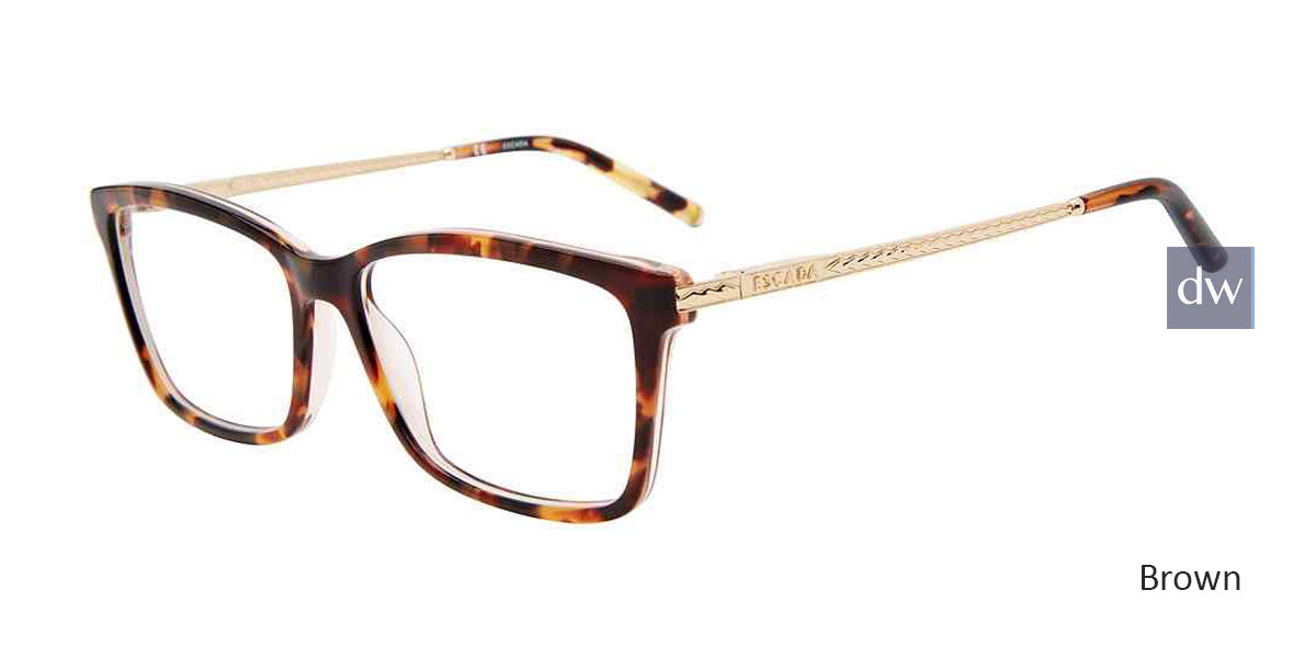 Brown Escada VESC85 Eyeglasses