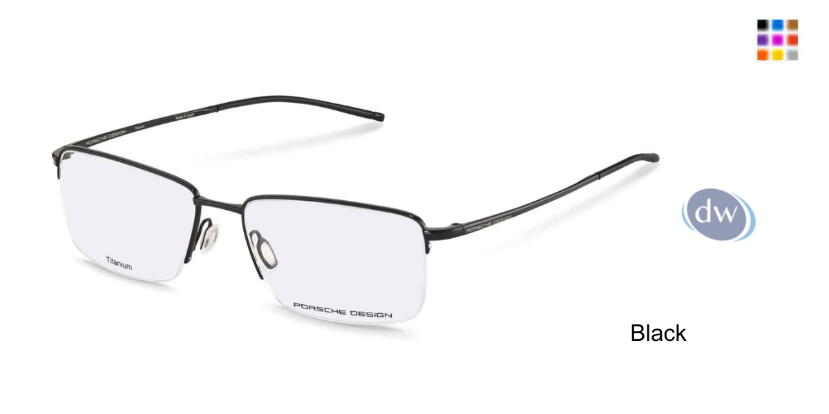 PORSCHE DESIGN P8751 Eyeglasses Black