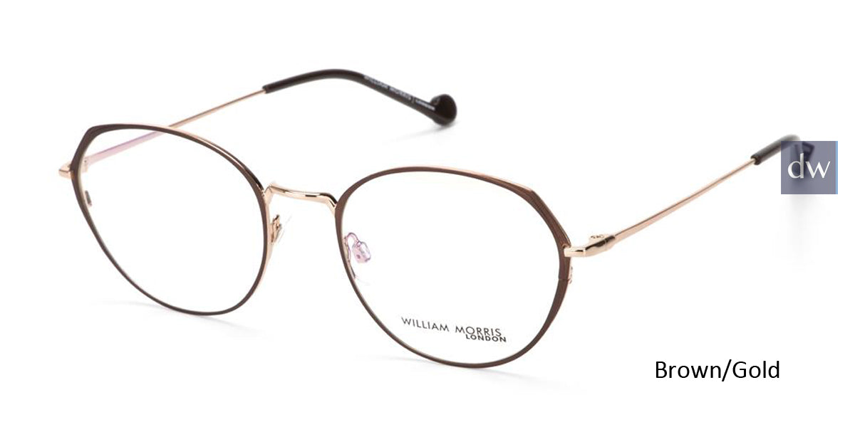 Brown/Rose Gold William Morris London WM50170 Eyeglasses.