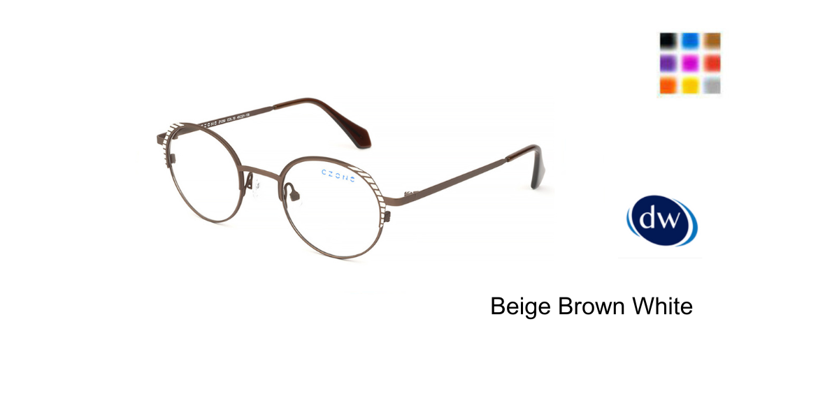 Beige Brown White