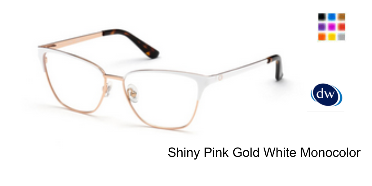 Shiny Pink Gold White Monocolor