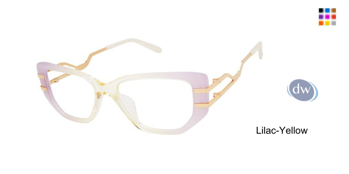 Lilac Yellow          VICTOR GLEMAUD X TURA VGO009 Eyeglasses