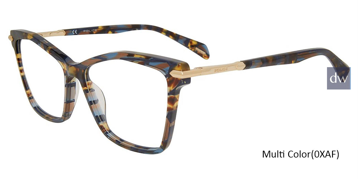 Multi Color (0XAF) Police VPLD21 Eyeglasses.