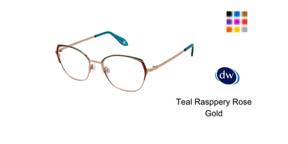 Teal Raspberry  Rose Gold