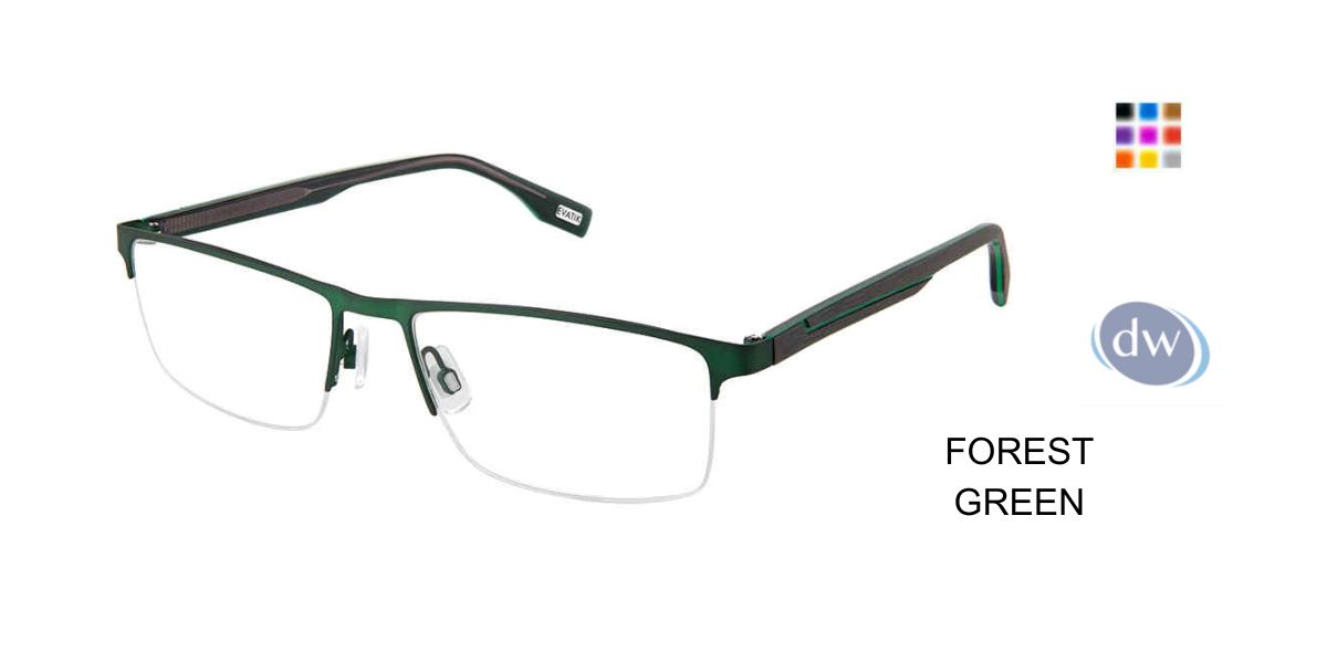 EVATIK E-9262 Eyeglasses FOREST GREEN