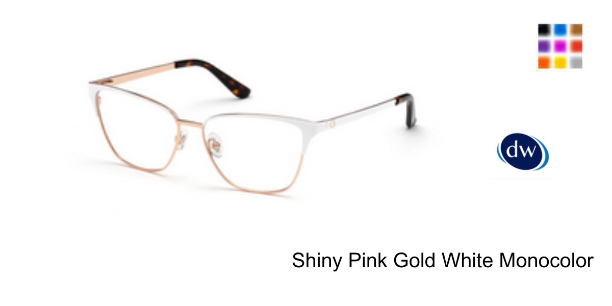 Shiny Pink Gold White Monocolor