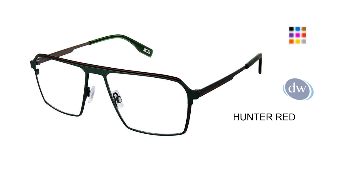 EVATIK E-9253 Eyeglasses Hunter Red