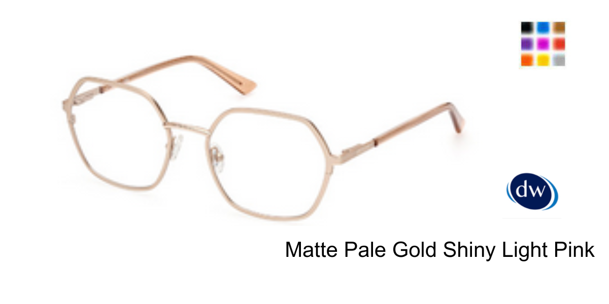 Matte Pale Gold Shiny Light Pink