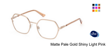 Matte Pale Gold Shiny Light Pink