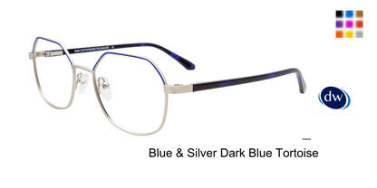 Blue Silver Dark Blue Tortoise