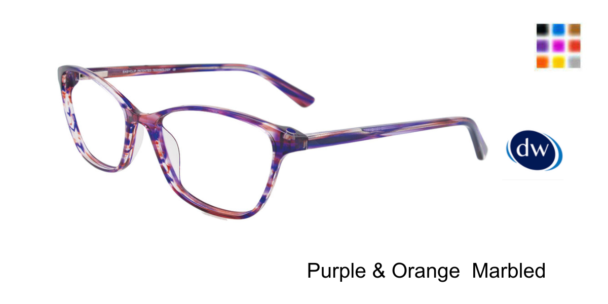 Purple Orange Marbled