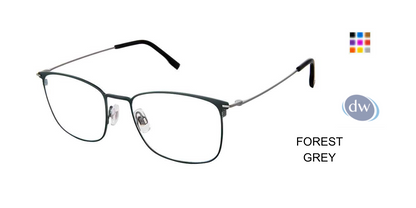 EVATIK E-9244 Eyeglasses FOREST GREY