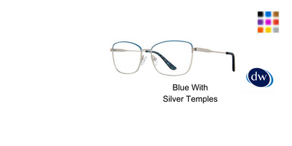 Blue With Silver Temples