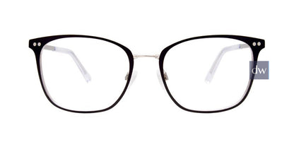 Matt Black & Silver Clip & Twist CT267 Eyeglasses.