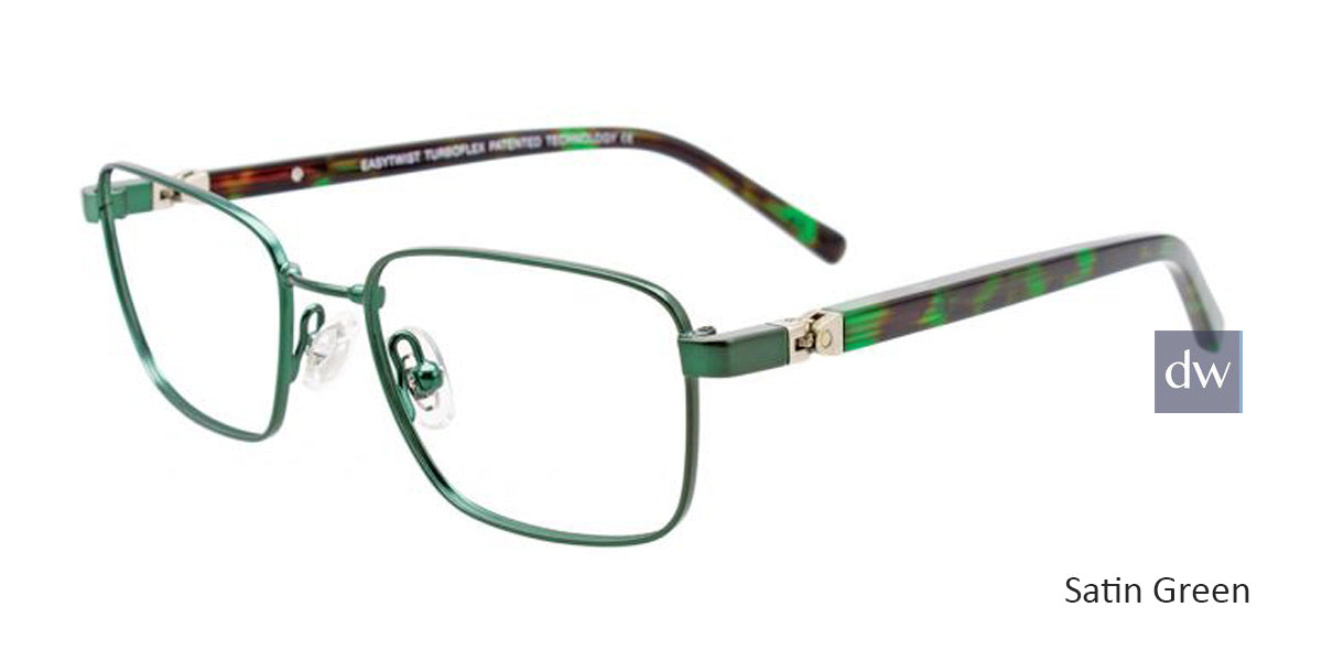 Satin Green EasyTwist ET9002 Eyeglasses