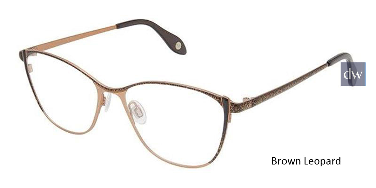 Brown Leopard Fysh 3674 Eyeglasses.