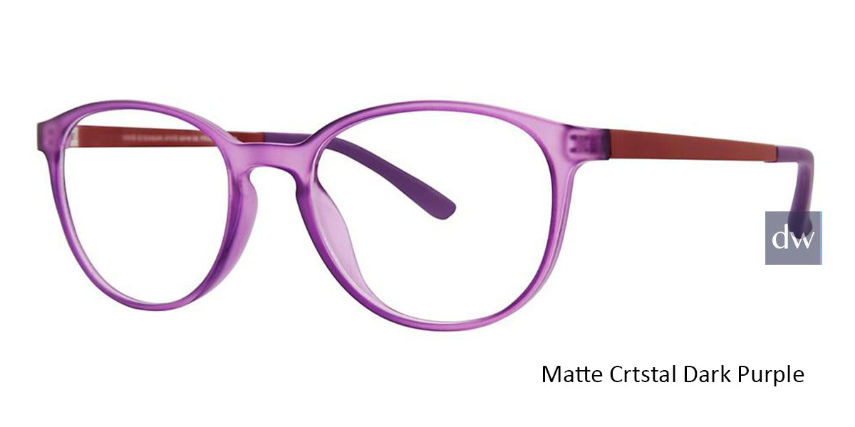Matt Crystal Dark Purple Vivid Collection Vivid 2018 Eyeglasses.