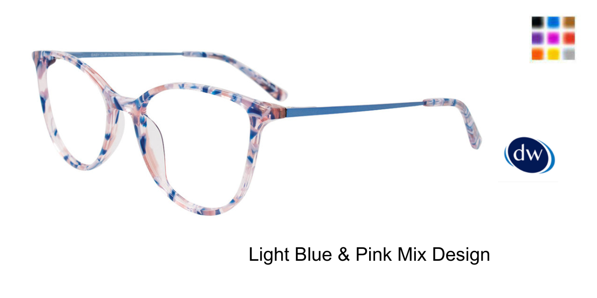 Light Blue  Pink Mix Design