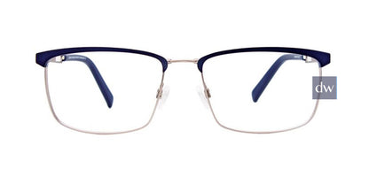 Matt Dark Blue & Matt Steel Clip & Twist CT264 Eyeglasses.