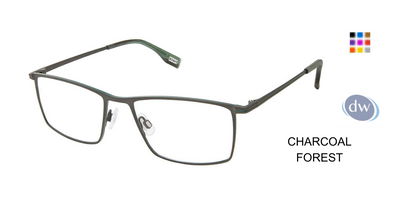 Evatik E-9231 Eyeglasses CHARCOAL FOREST