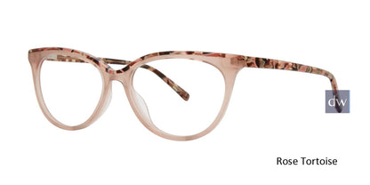 Rose Tortoise Vera Wang V575 Eyeglasses.