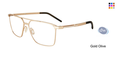 PORSCHE DESIGN P8392 Eyeglasses Gold Olive