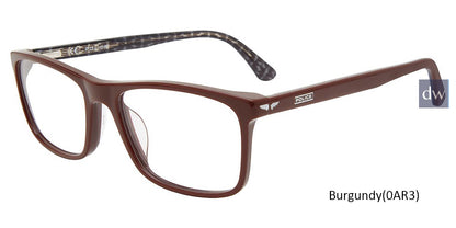 Burgundy (0AR3) Police VPLD03 Eyeglasses.