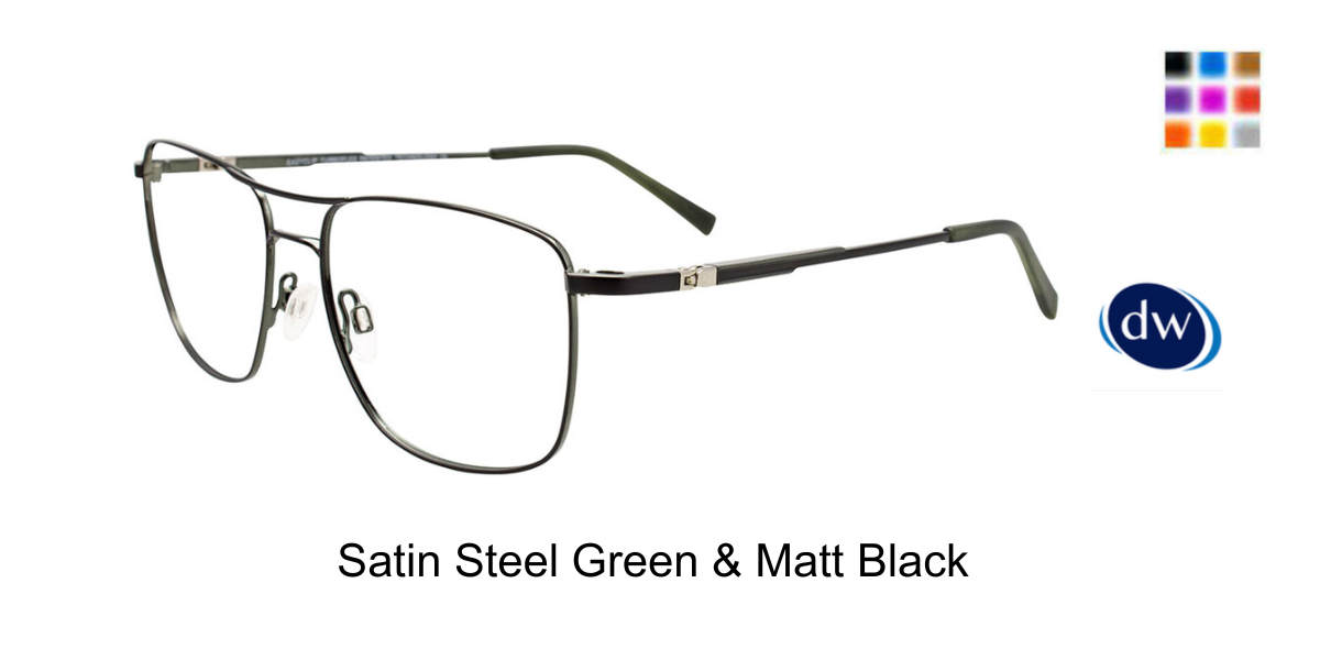 Satin Steel Green Matt Black