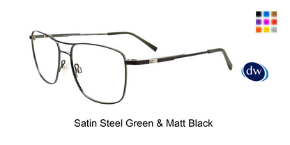 Satin Steel Green Matt Black