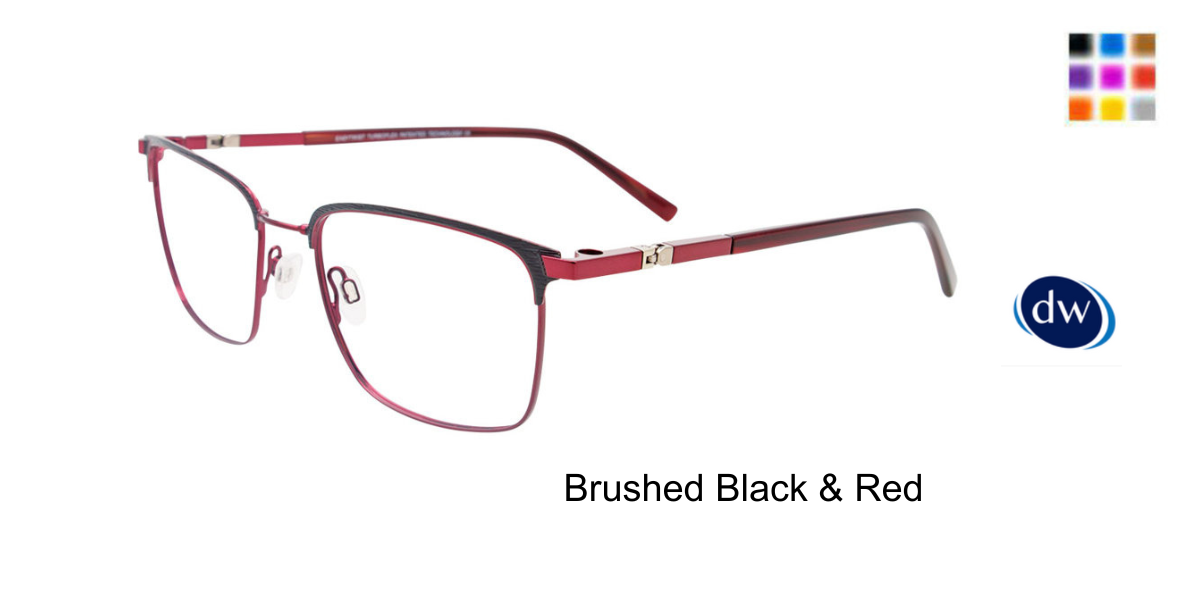 Brushed Black & Red