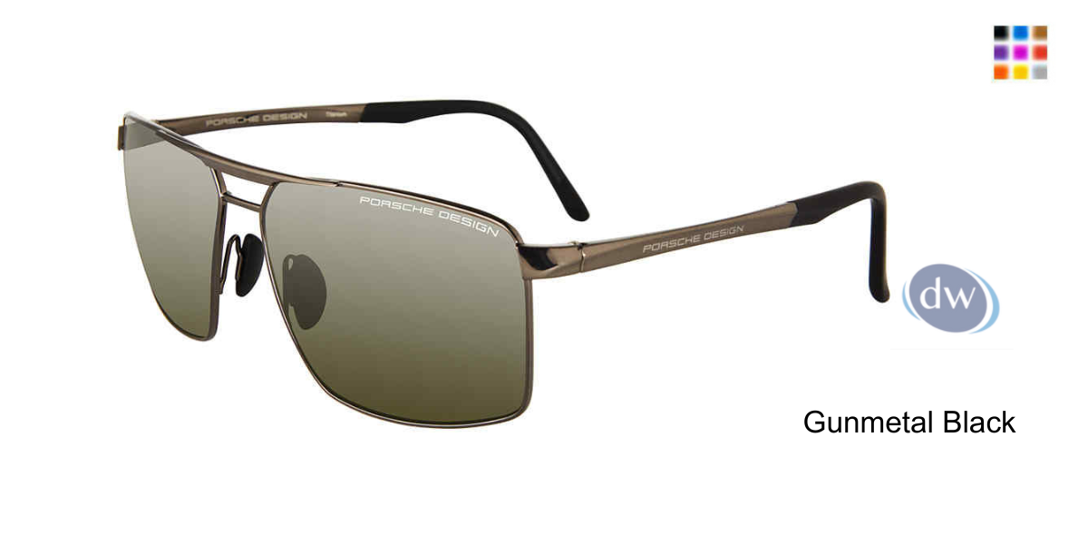 PORSCHE DESIGN P8918 Sunglasses Gunmetal Black
