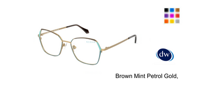 Brown Mint Petrol Gold