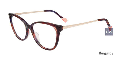 Burgundy Yalea VYA010 Eyeglasses