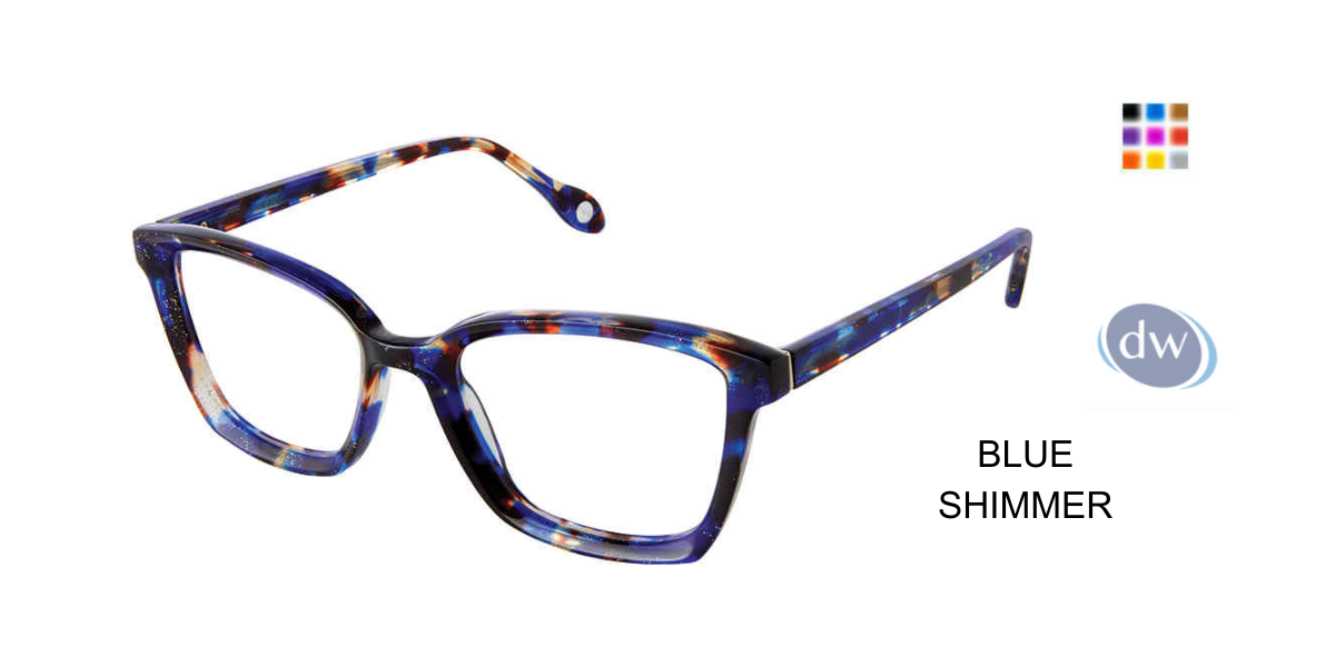 FYSH F-3708 Eyeglasses Blue Shimmer