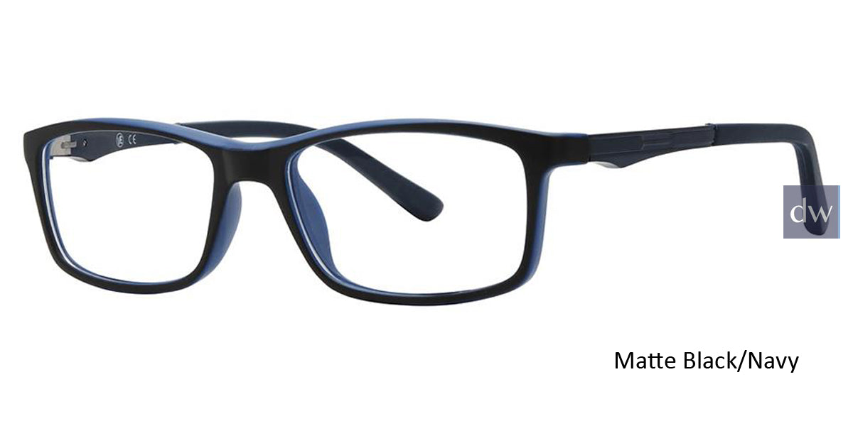 Matt Black/Navy Vivid Metro 46 Eyeglasses - Teenager.