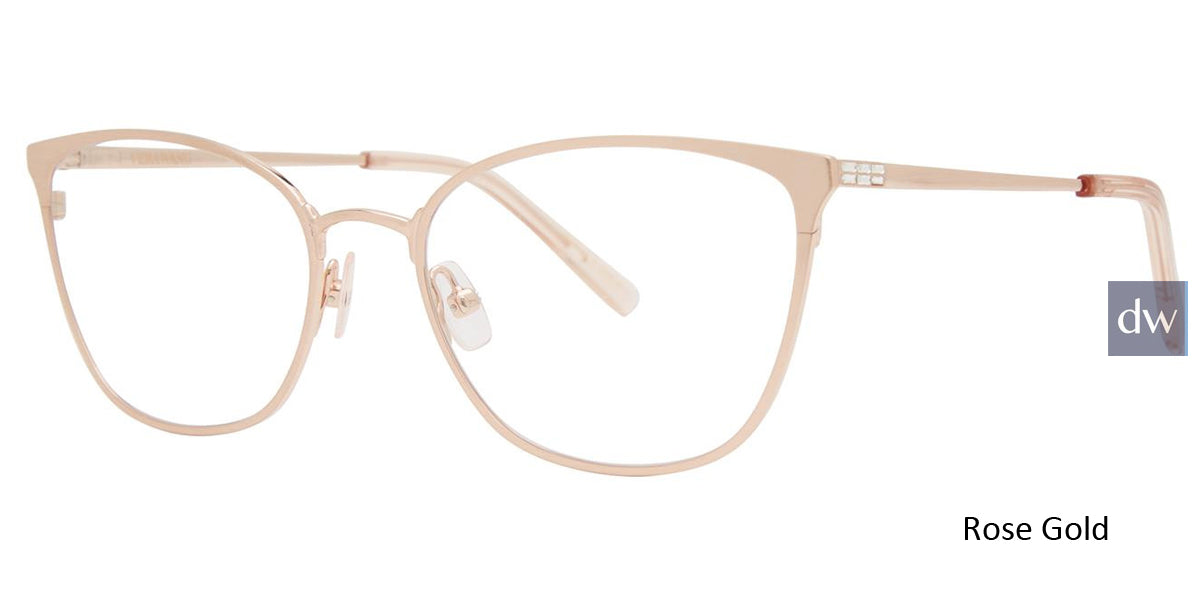 Rose Gold Vera Wang Charrisse Eyeglasses.