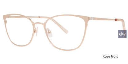 Rose Gold Vera Wang Charrisse Eyeglasses.