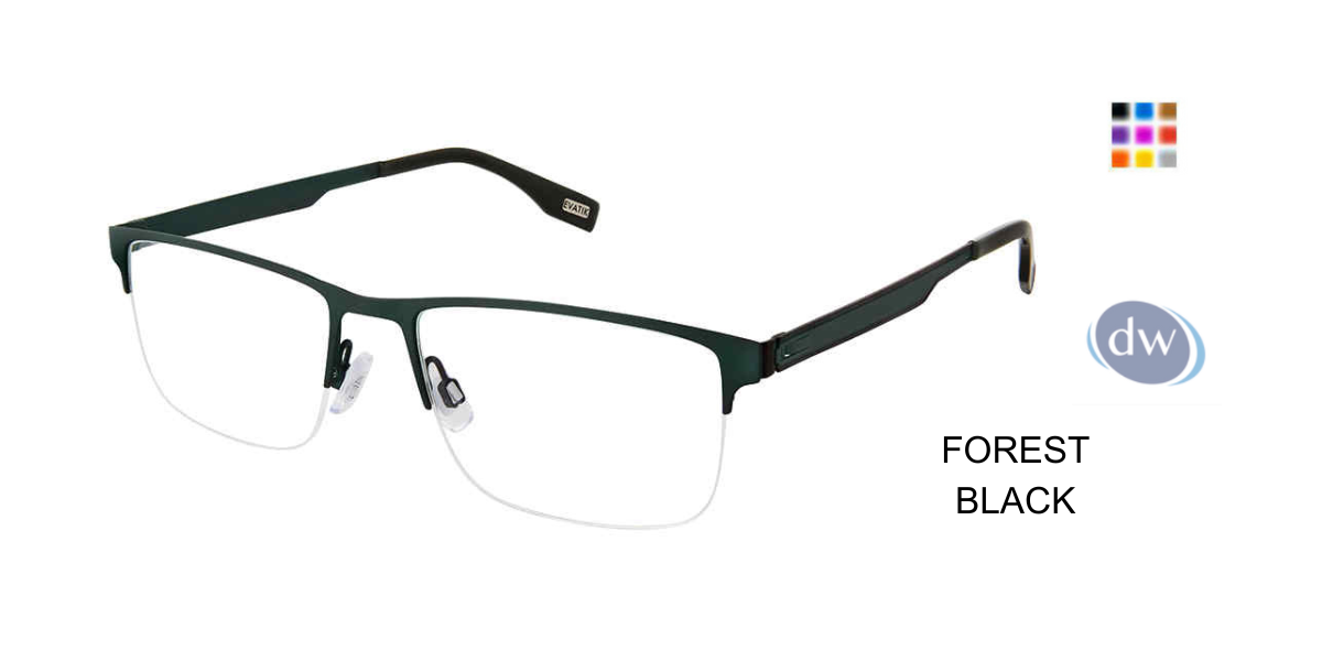 EVATIK E-9238 Eyeglasses Forest Black