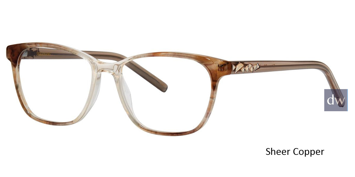 Sheer Copper Vera Wang Eden Eyeglasses.