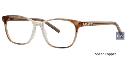 Sheer Copper Vera Wang Eden Eyeglasses.