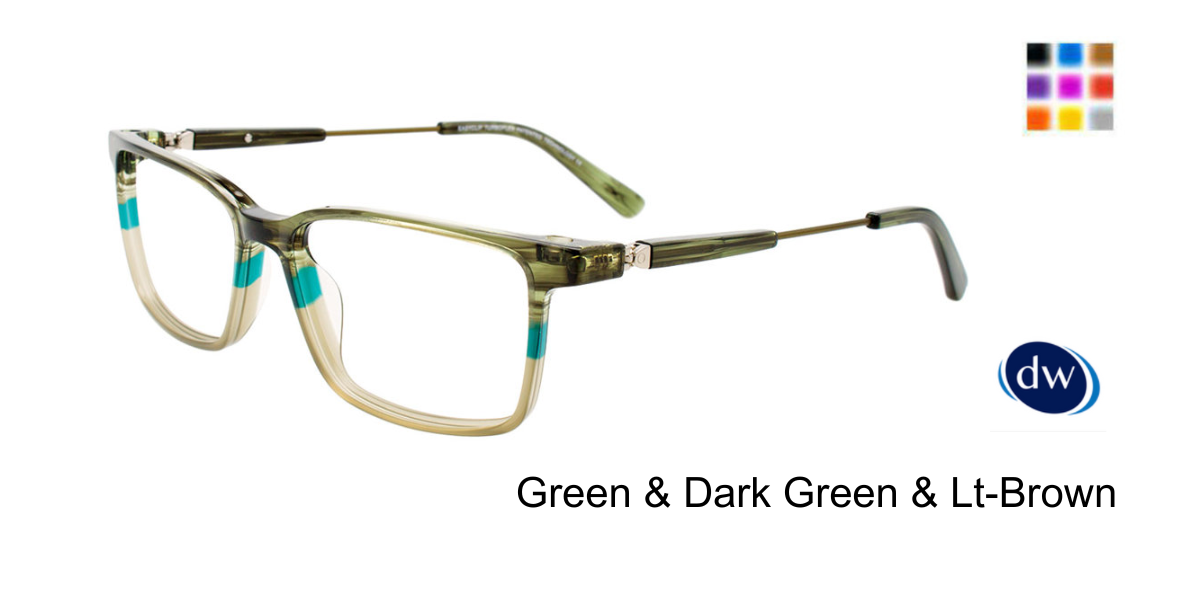 Green Dark Green  Lt-Brown