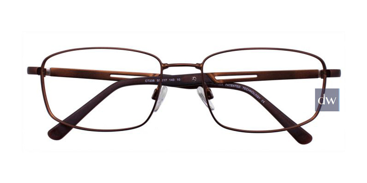 Matt Bronze Clip & Twist CT238 Eyeglasses.