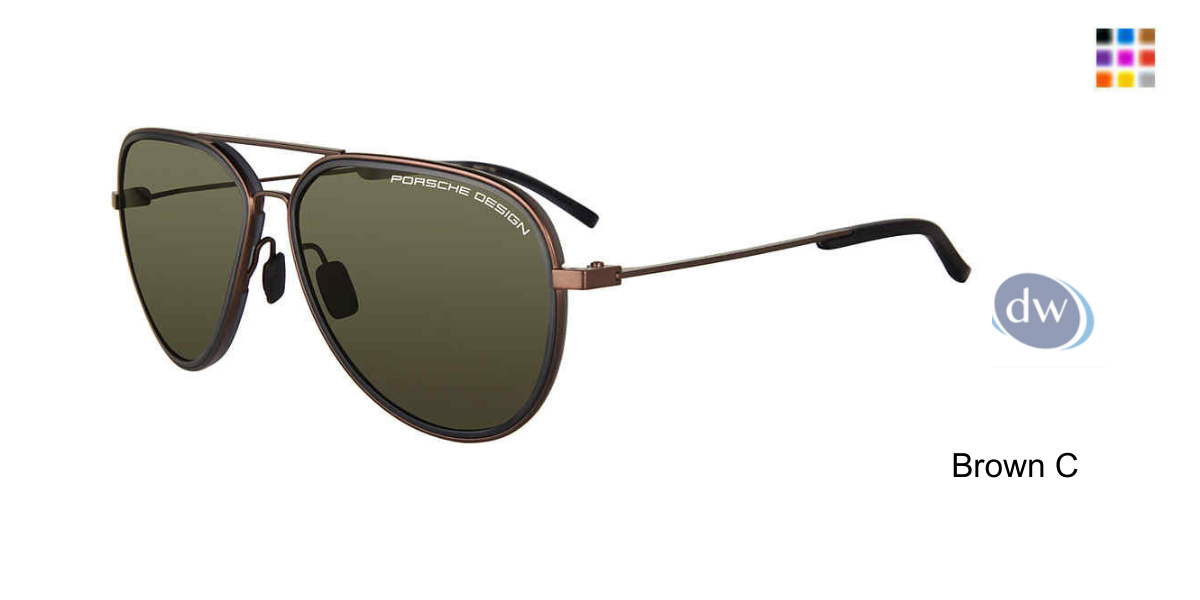 PORSCHE DESIGN P8691 Sunglasses Brown