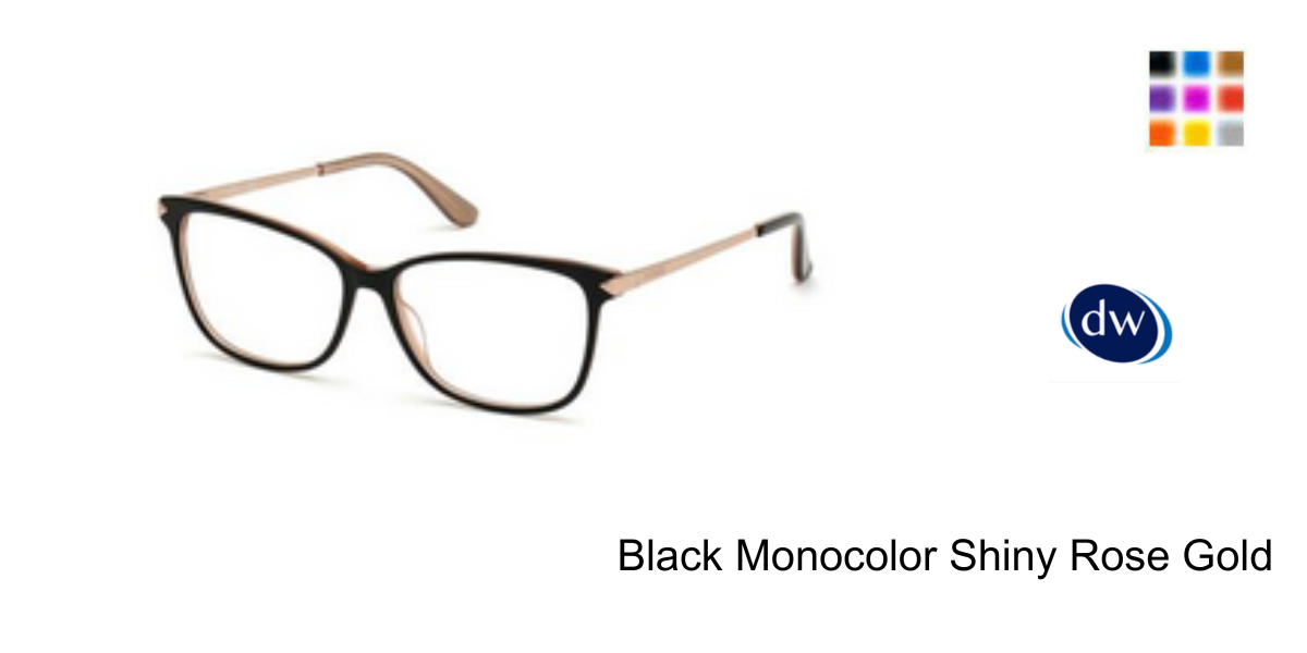 Black Monocolor Shiny Rose Gold