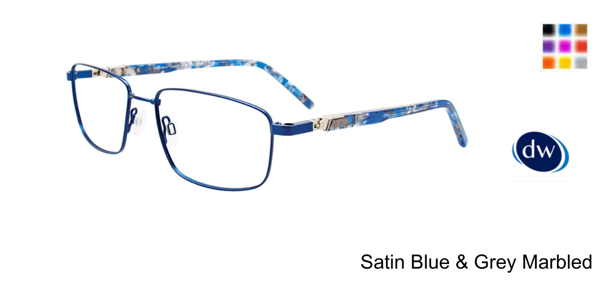Satin Blue & Grey Marbled