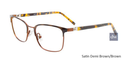 Satin Demi Brown/Brown EasyTwist ET9001 Eyeglasses