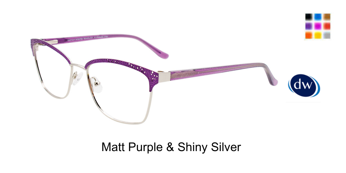 Matt Purple Shiny Silver