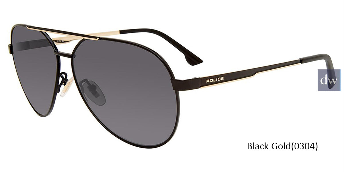 Black Gold (0304) Police SPLB37 Sunglasses.