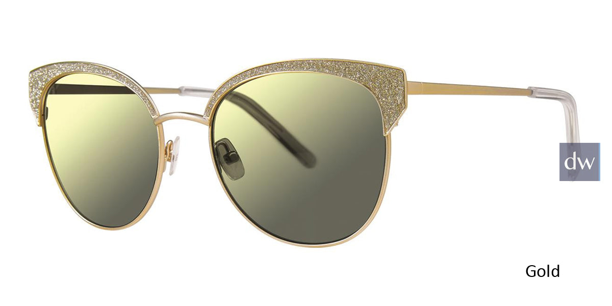Gold Vera Wang Esmeralda Sunglasses.